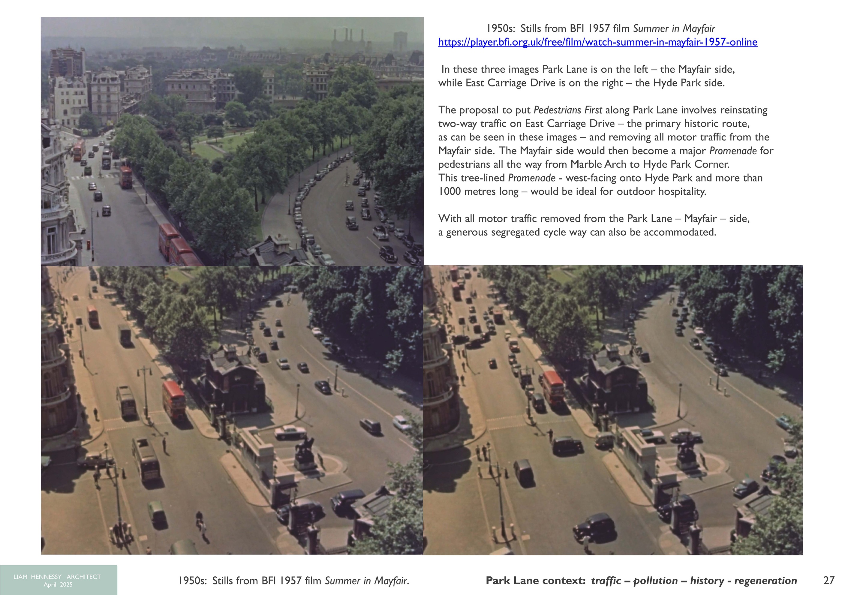 Park Lane context, history, etc